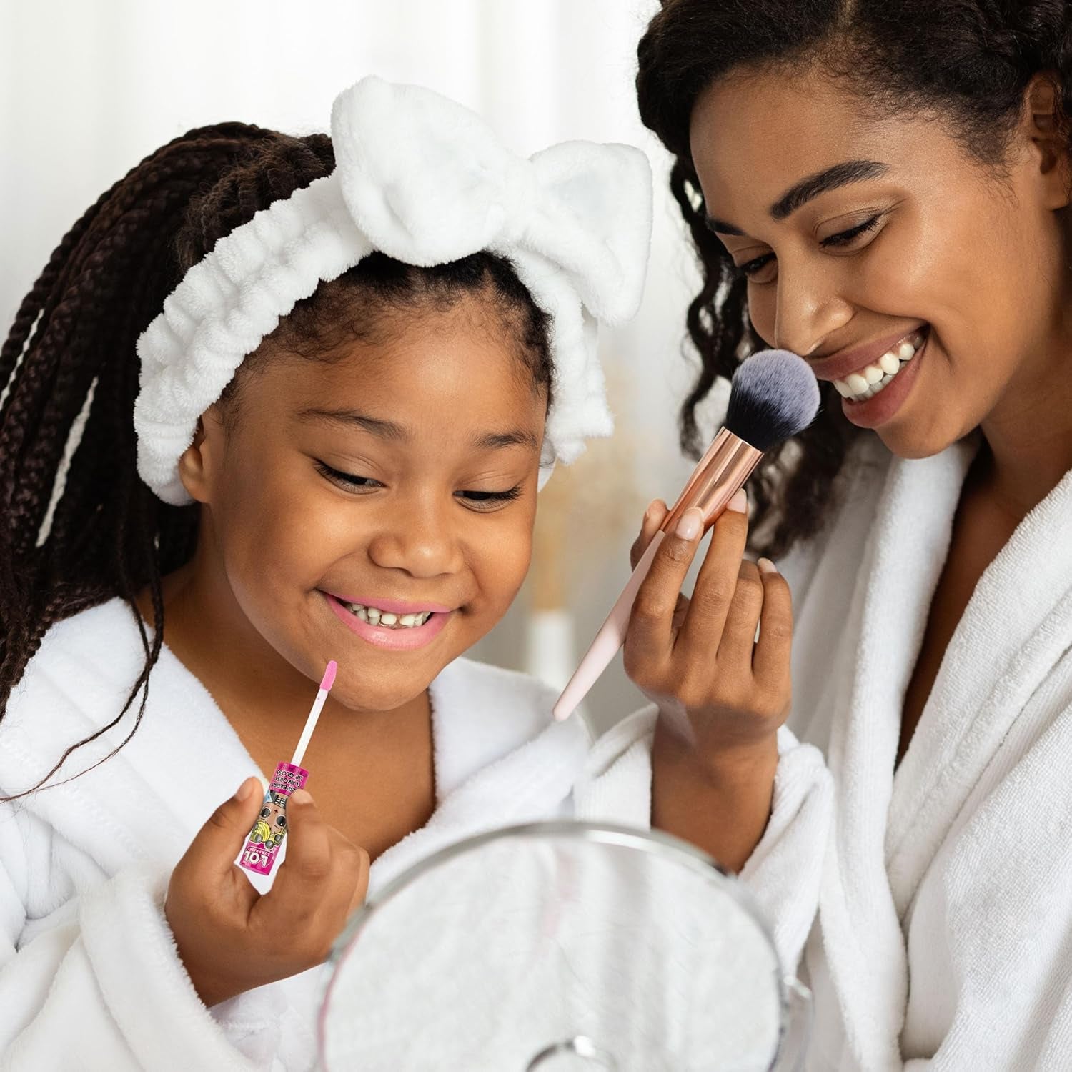 L.O.L. Surprise 7-Pack Lip Gloss Set for Girls | Non-Toxic Kids Makeup Featuring L.O.L. Characters