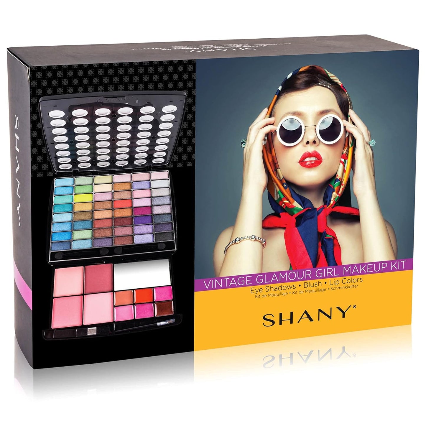 Glamour Girl Professional Makeup Kit: Comprehensive Eyeshadow Palette with Blushes, Lipsticks, Lip Gloss, Makeup Mirror, Cosmetics Applicators, and Premium Gift Packaging