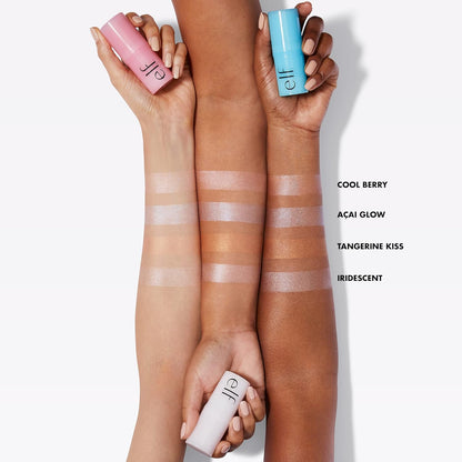 Cooling Highlighter Stick for Radiant Skin, Vegan & Cruelty-Free, Iridescent Finish