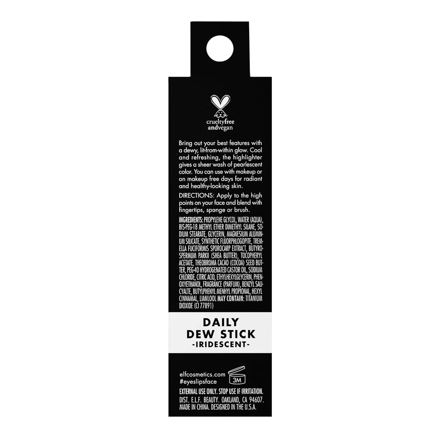 Cooling Highlighter Stick for Radiant Skin, Vegan & Cruelty-Free, Iridescent Finish
