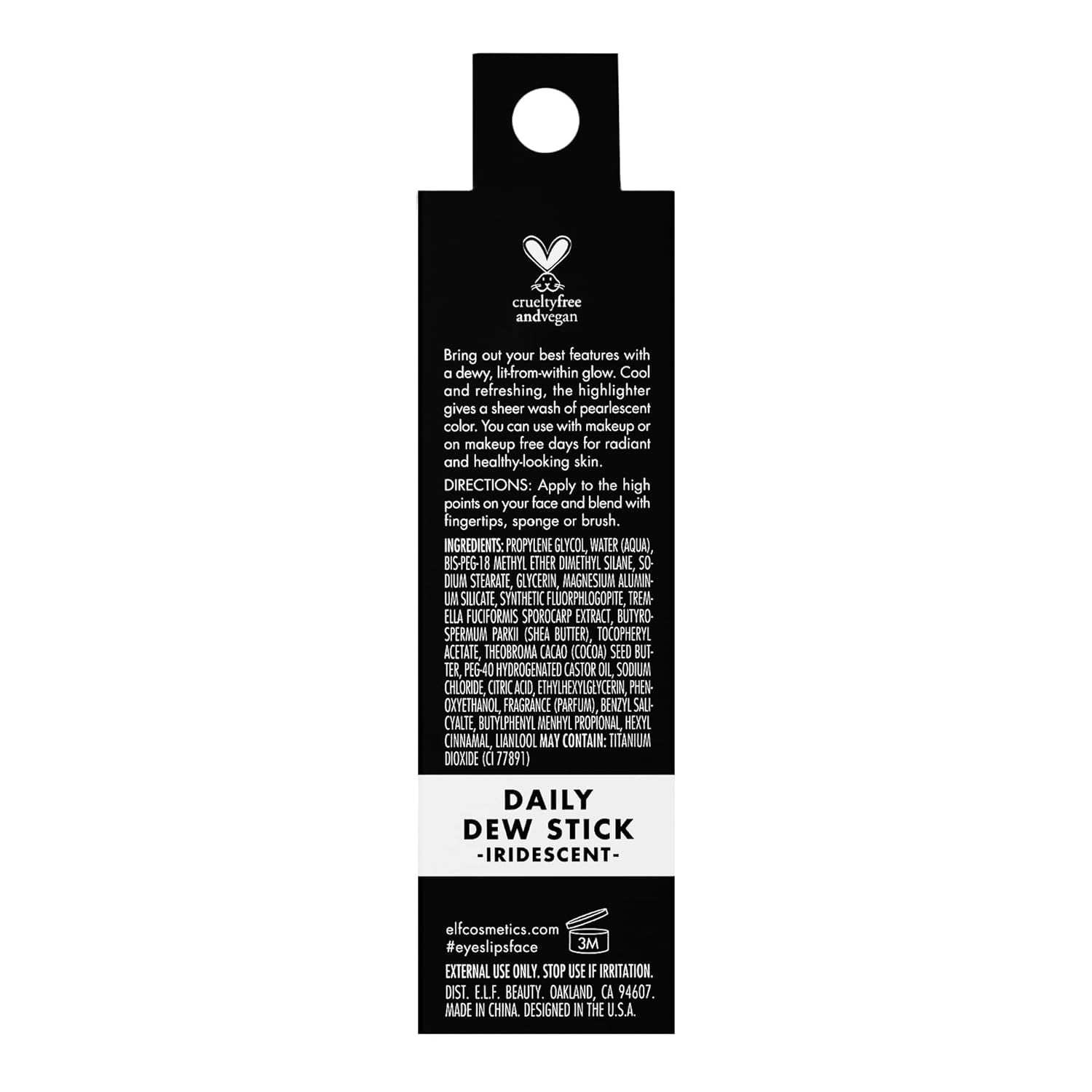 Cooling Highlighter Stick for Radiant Skin, Vegan & Cruelty-Free, Iridescent Finish