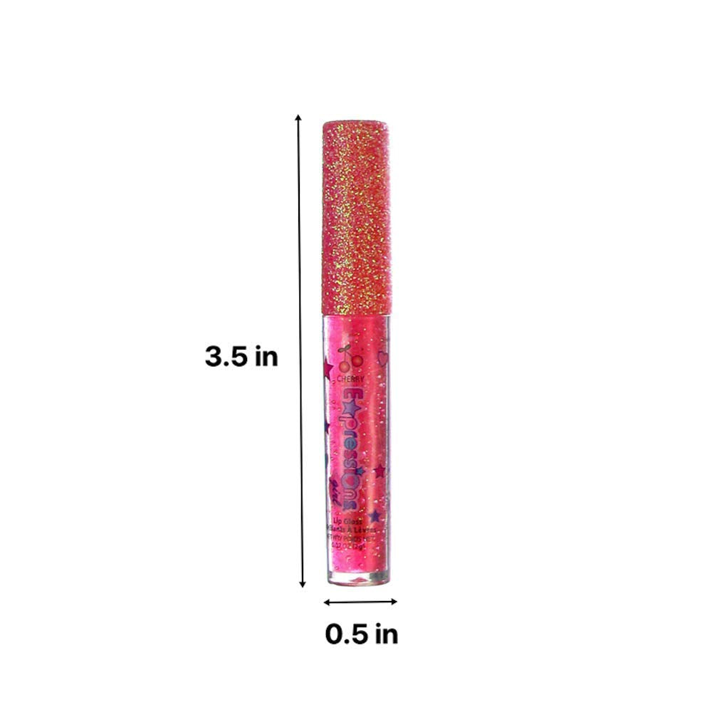 7-Piece Fruity Flavored Lip Gloss Set - Assorted Fruit Flavors | Non-Toxic Makeup for Kids, Teens, and Girls - Ideal Gift for Sweet and Glossy Lip Care