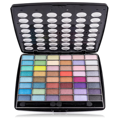 Glamour Girl Professional Makeup Kit: Comprehensive Eyeshadow Palette with Blushes, Lipsticks, Lip Gloss, Makeup Mirror, Cosmetics Applicators, and Premium Gift Packaging