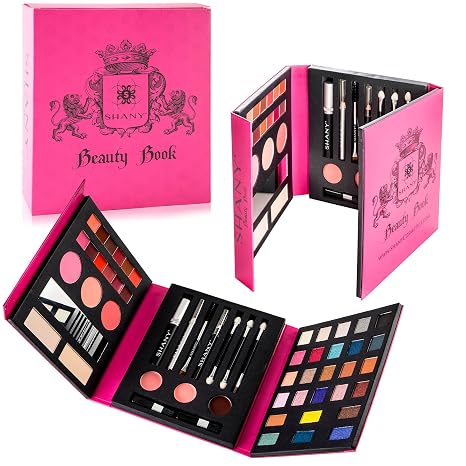 Glamour Girl Professional Makeup Kit: Comprehensive Eyeshadow Palette with Blushes, Lipsticks, Lip Gloss, Makeup Mirror, Cosmetics Applicators, and Premium Gift Packaging