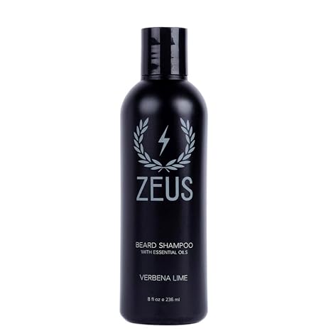 Beard Shampoo Wash for Men with Natural Oils - 8 Fl Oz Sandalwood Formula | Cleansing and Moisturizing Beard Wash with Green Tea and Chamomile for Healthier, Softer, Flake-Free Beard Growth - Made in USA