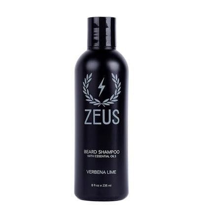 Beard Shampoo Wash for Men with Natural Oils - 8 Fl Oz Sandalwood Formula | Cleansing and Moisturizing Beard Wash with Green Tea and Chamomile for Healthier, Softer, Flake-Free Beard Growth - Made in USA