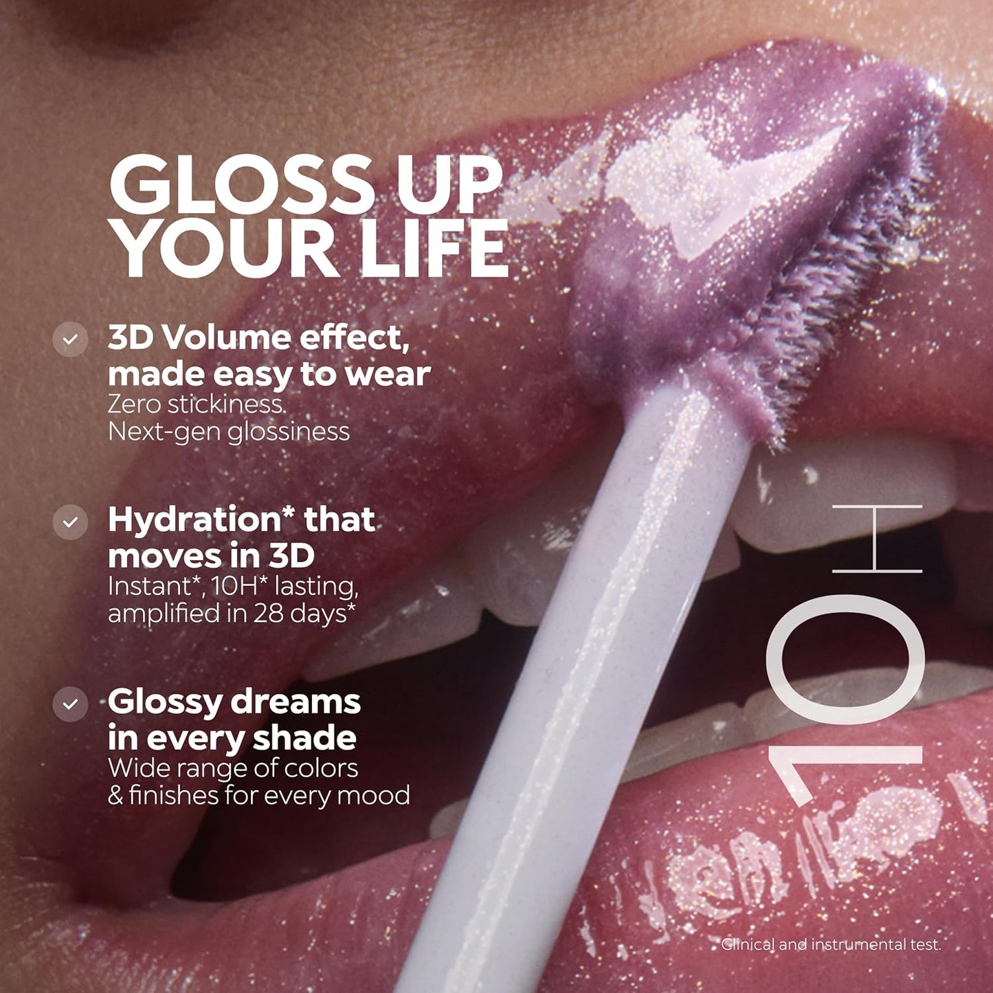 KIKO Milano 3D Hydra Lip Gloss - High Shine, Hydrating, Plumping, Non-Sticky Moisturizer for Lips